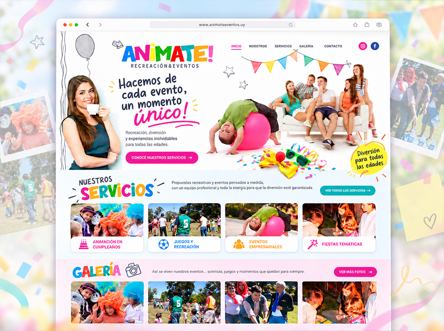 Programación web · Animate Eventos